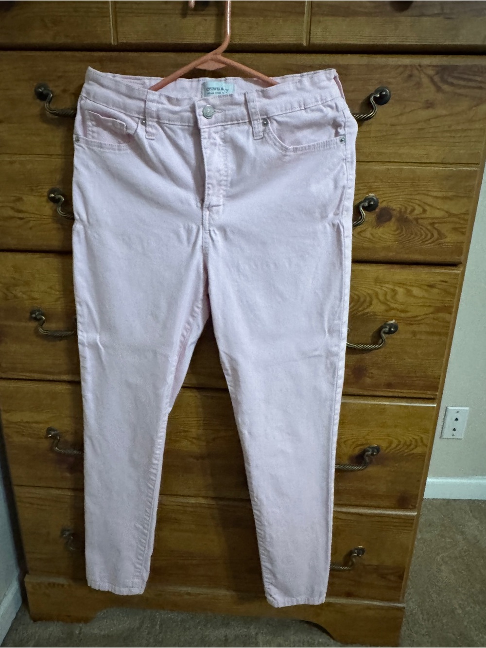 crown & ivy Pale Pink Skinny Jeans for Women